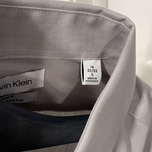 NEW Calvin Klein Men's Dress Shirt Slim Fit Non Iron Solid French Cuff - 16 - Picture 12 of 13